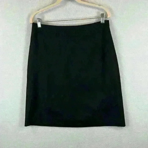 Ann Taylor Women’s Pencil Skirt Size 10 Black w/Pattern - Picture 1 of 8